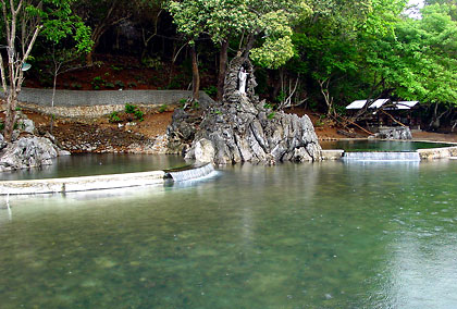 the Maquinit Hot Springs near Coron town