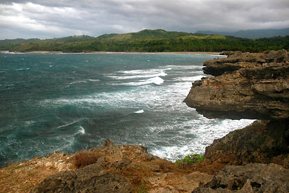 view of the Ilocos coast from Hidden Treasure Resort, Pagudpud, Ilocos Norte