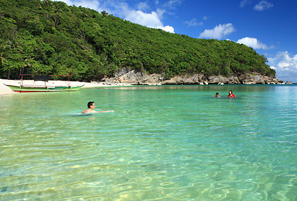 the crystal-clear waters of Puting Buhangin, Pagbilao