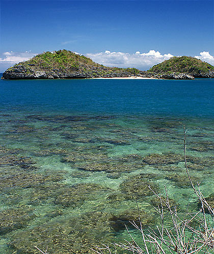 Lopez Island as viewed from Quezon Island, Hundred Islands National Park